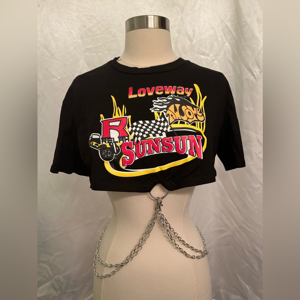Korean Chain Crop Top